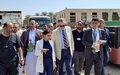 UNMHA Head of Mission and RCC Chair General (rtd) Beary visits Hudaydah Port and meets the RCC delegation representing authorities in Sana'a and the Head of the Ports Corporation